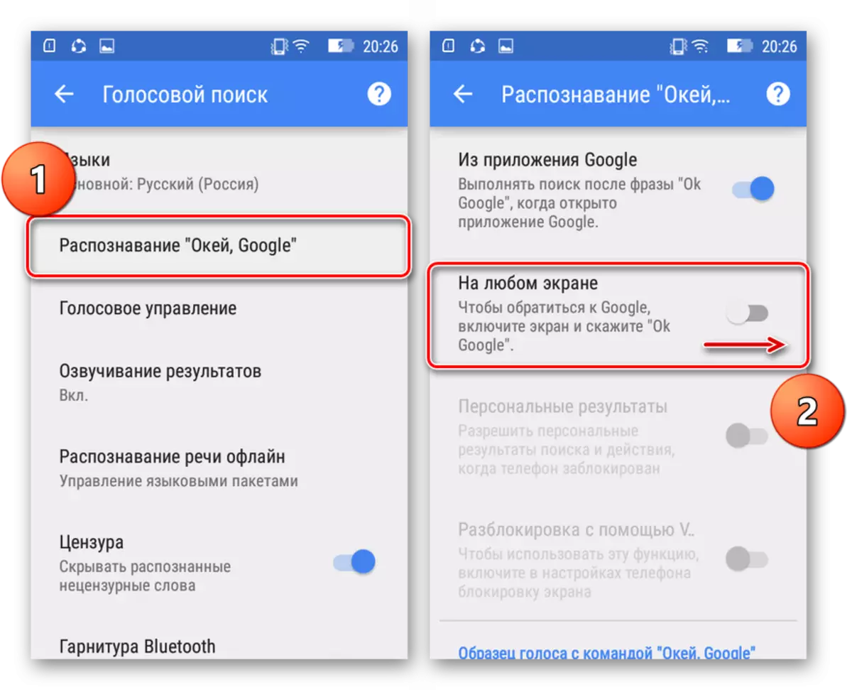 Siirry Google Voice Recognition -tunnistukseen Androidissa