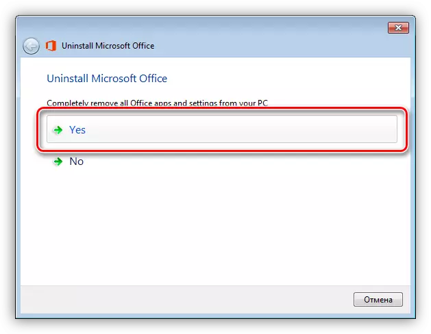 Teče Uninstall v Uninstall Microsoft Office