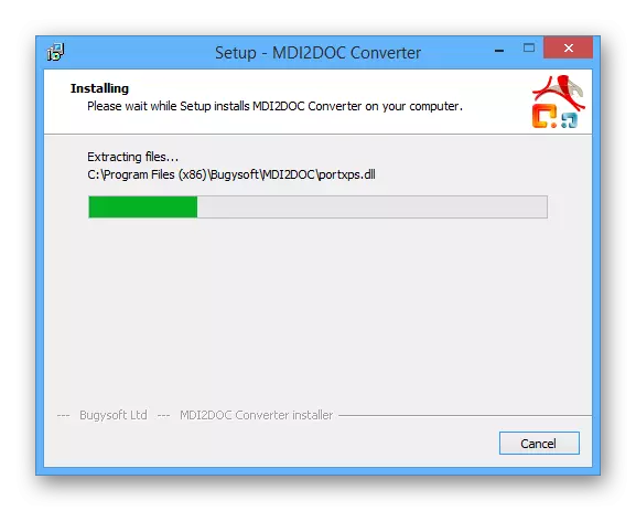 MDI2DOC software instalazio prozesua ordenagailuan