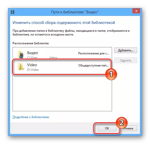 Proces uložení nastavení v programu Windows Media Player