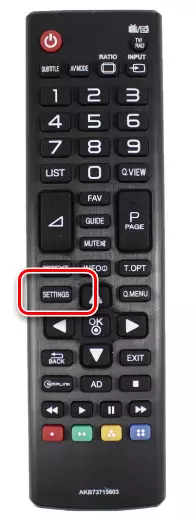 Gamit ang button sa Mga Setting sa Remote Control