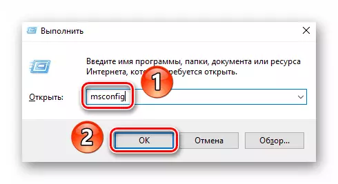 Zpracování příkazu MSCONFIG v zařízení spustit v operačním systému Windows 10