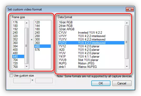 Configurar o formato de tamaño e vídeo no programa VirualDub