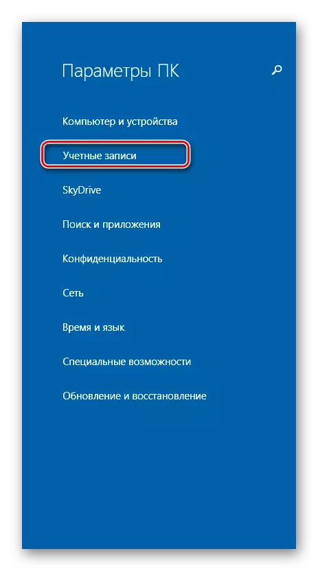 Windows 8 PC parameter.