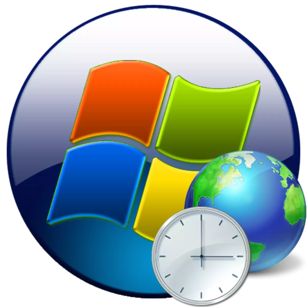 Pag-synchronize ng oras sa operating system ng Windows 7.