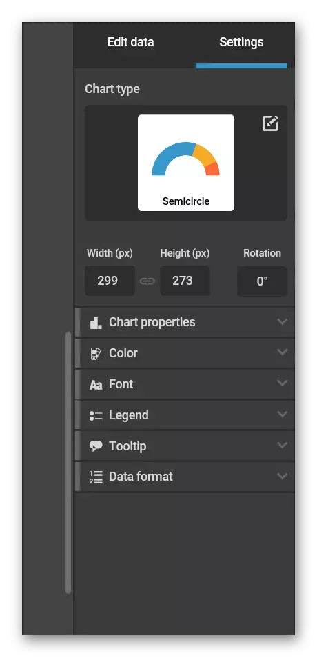 I-configure ang mga elemento ng template sa infogram