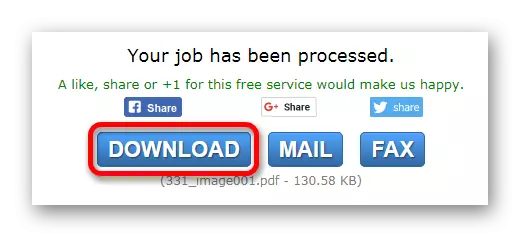 Descarregar la sortida processada PDF24 servei en línia