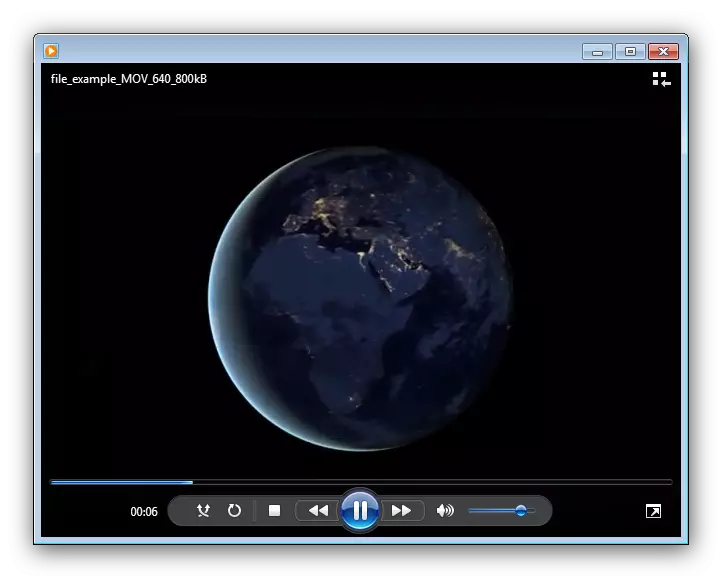 A MOV film futtatása Windows Media Playerben