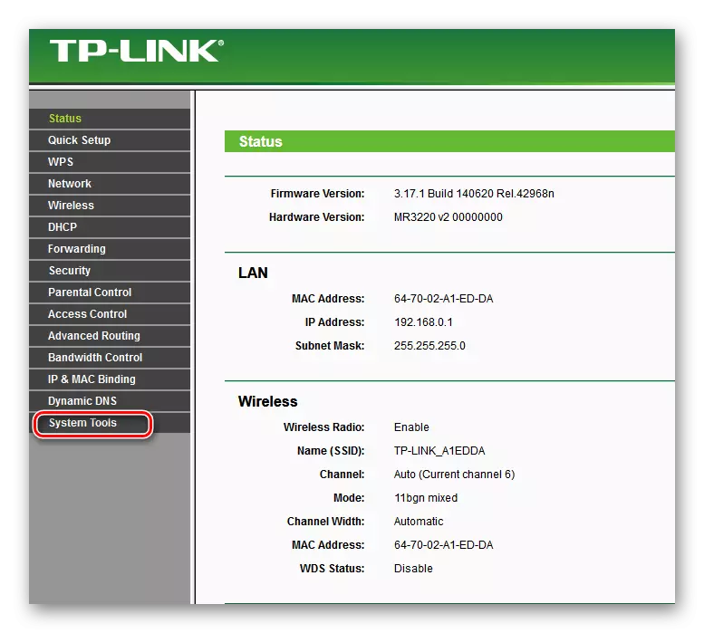 Systeem TPE Link System Tools