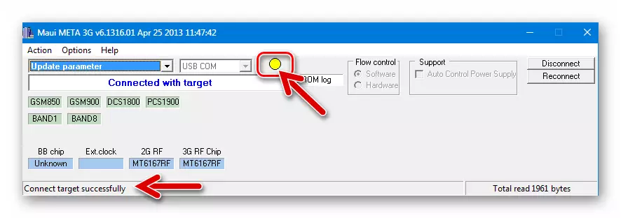 Lenovo S820 Maui Meta ass mam Apparat verbonne mam Programm fir den IMEI ze restauréieren