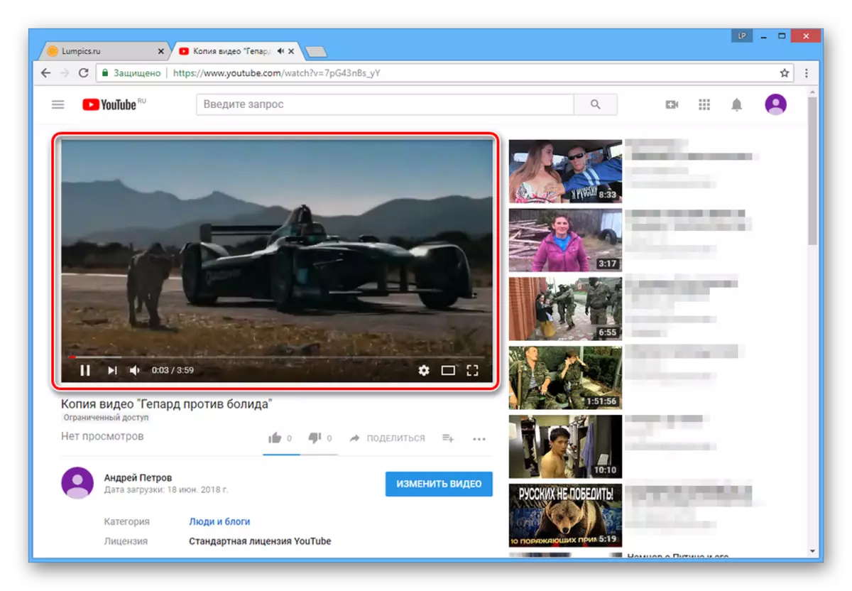 xử lý thành công video trên YouTube