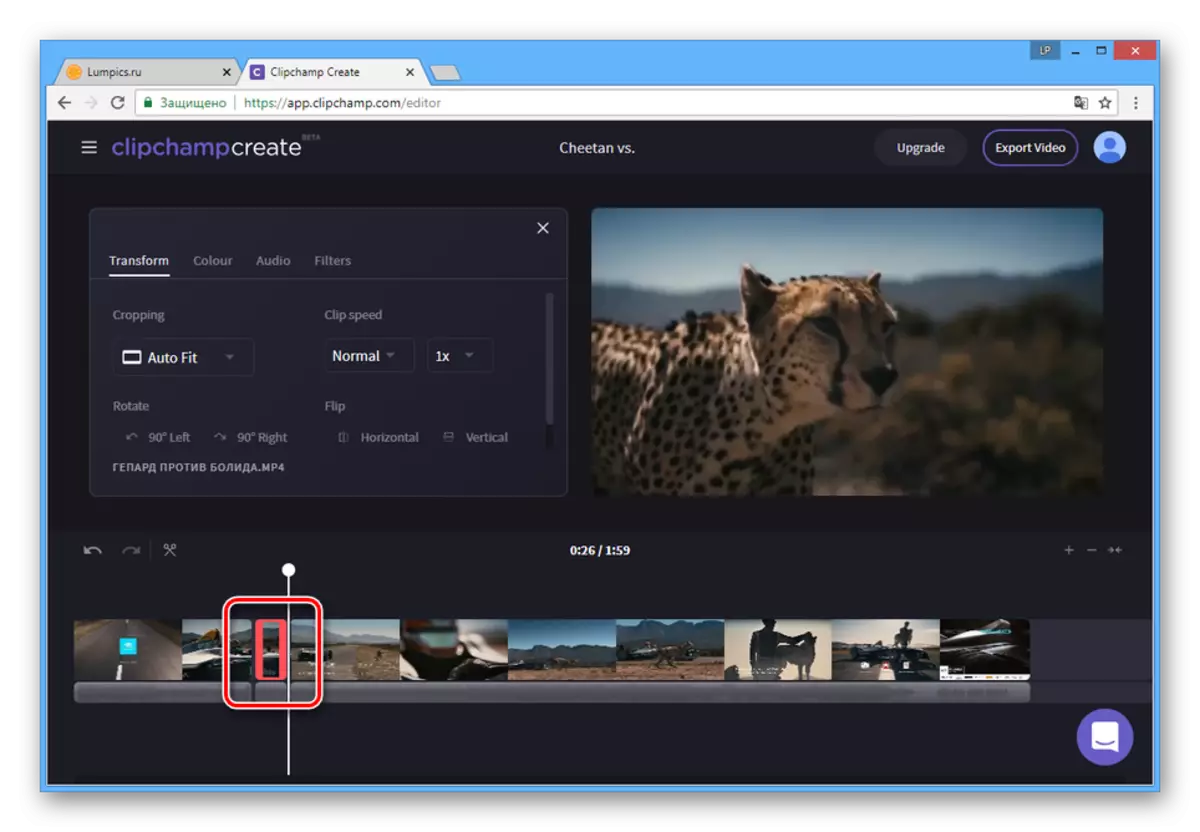 Keretek szerkesztése videó a clipchamp-on