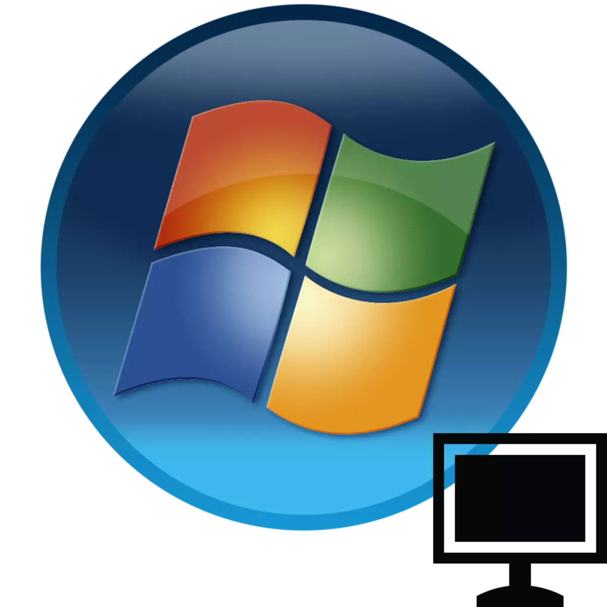 Skrini e ntšo ho Windows 7