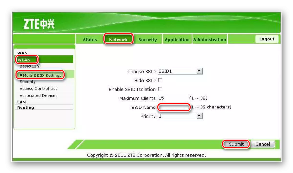 Pag-install ng wireless network sa ZTE ZXV10 H108L.