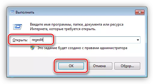 Przejdź do Edytora rejestru systemu w systemie Windows 7