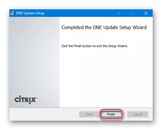 Mengakhiri Instalasi Komponen DNE di Windows 10