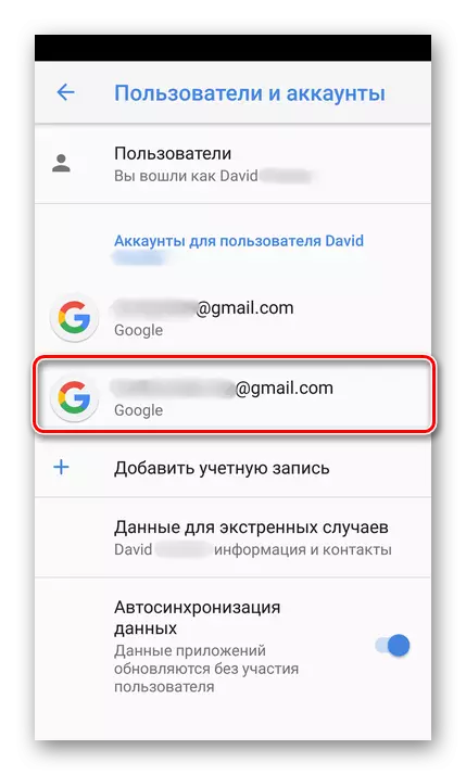 Google Račun na Androidu
