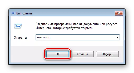 Esecuzione di Msconfig in Windows 7