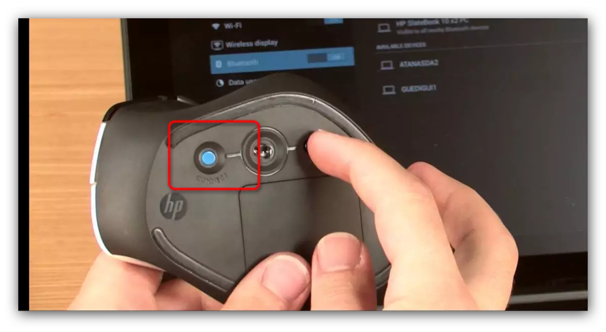 Konekti Buton Wireless Mouse kun Android