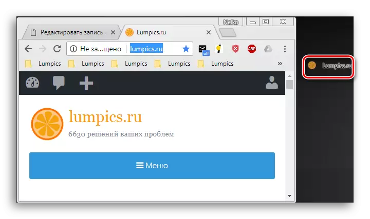 Transferir URLs no escritorio