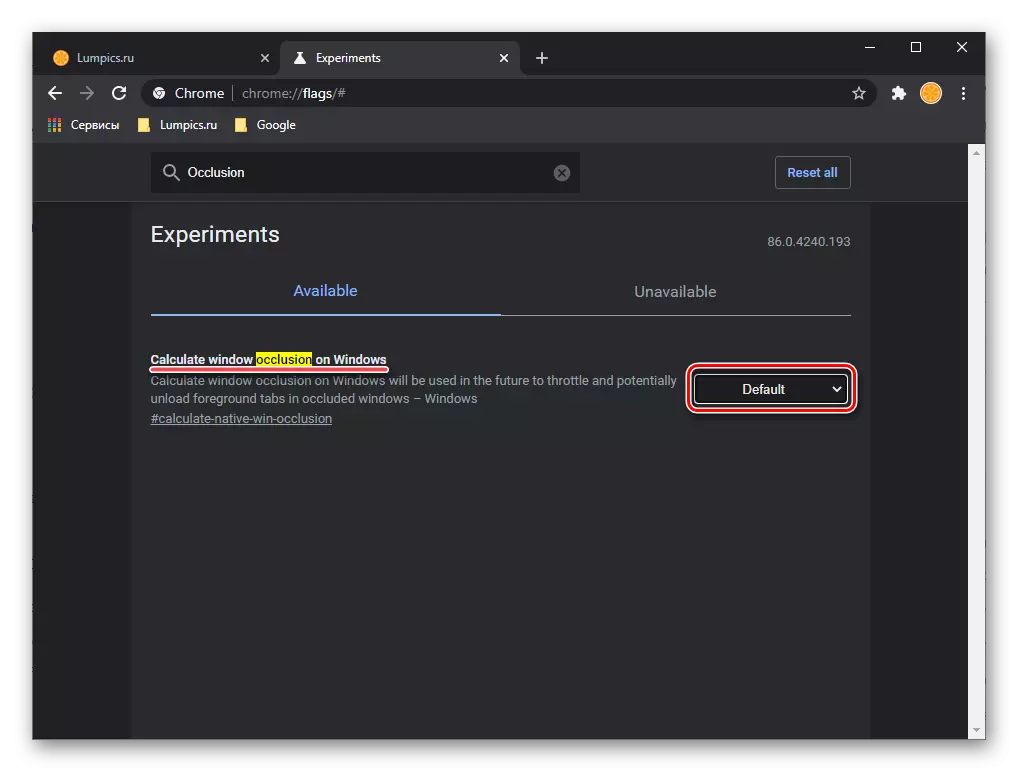 Baguhin ang mga setting ng eksperimento sa Google Chrome browser