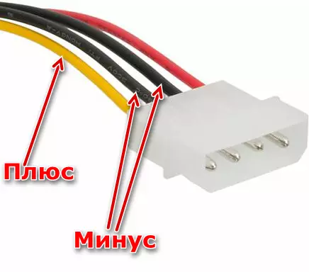 La polarité des fils sur le connecteur Molex