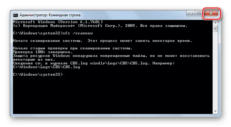 Zatvorenie okna príkazového riadka v systéme Windows 7