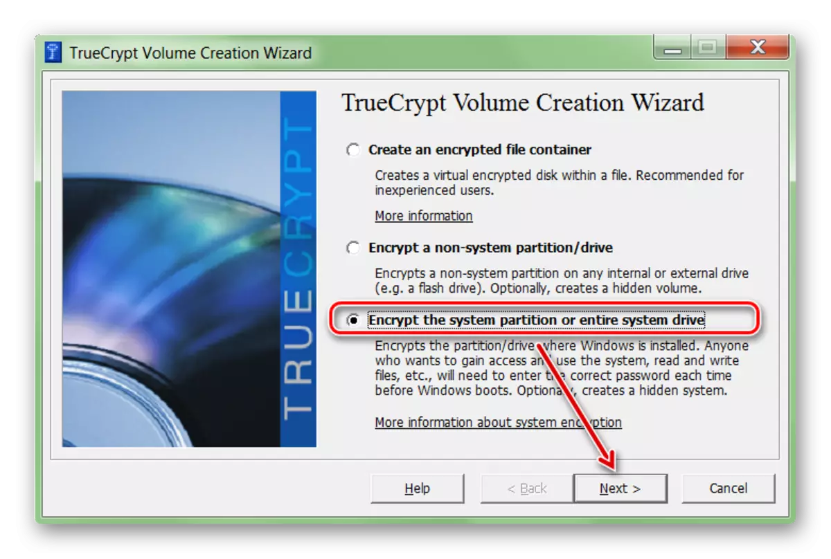 Hard disk encryption in TrueCrypt