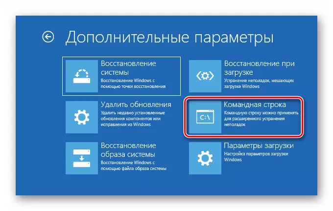 Spuštění příkazového řádku v prostředí pro obnovu systému Windows 10