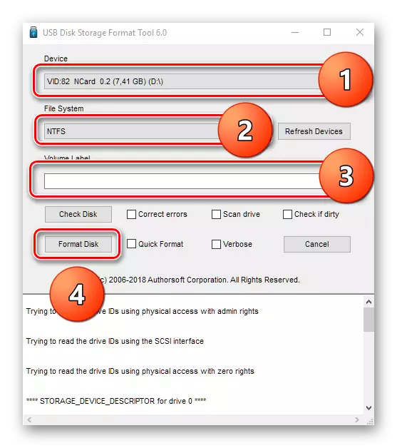 USB Disk Depolama Formatı Aracı