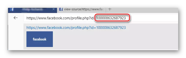 Shaxsiy identifikatori Facebook-ning ochilishi