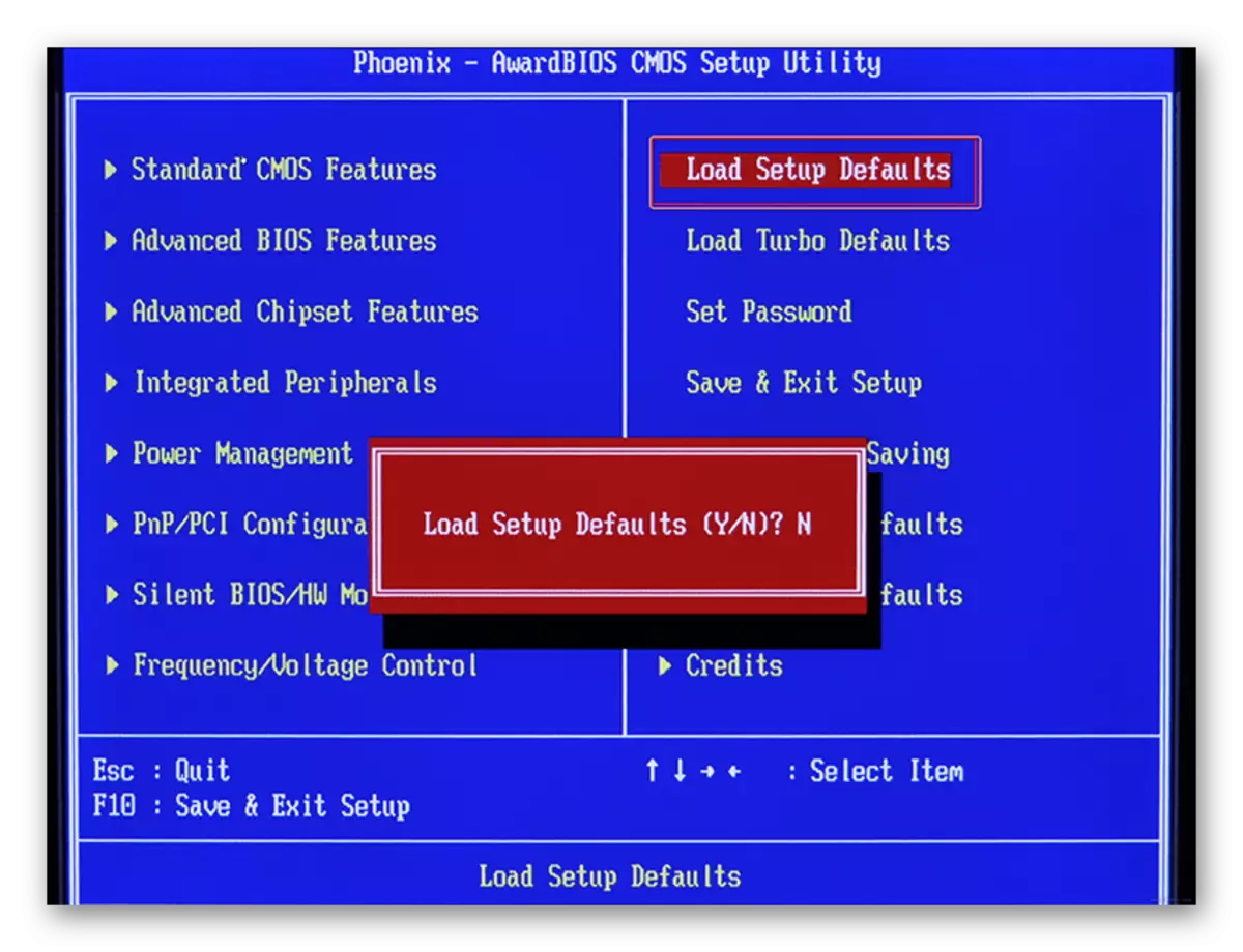 Nginstall setelan gawan ing motherboard BIOS