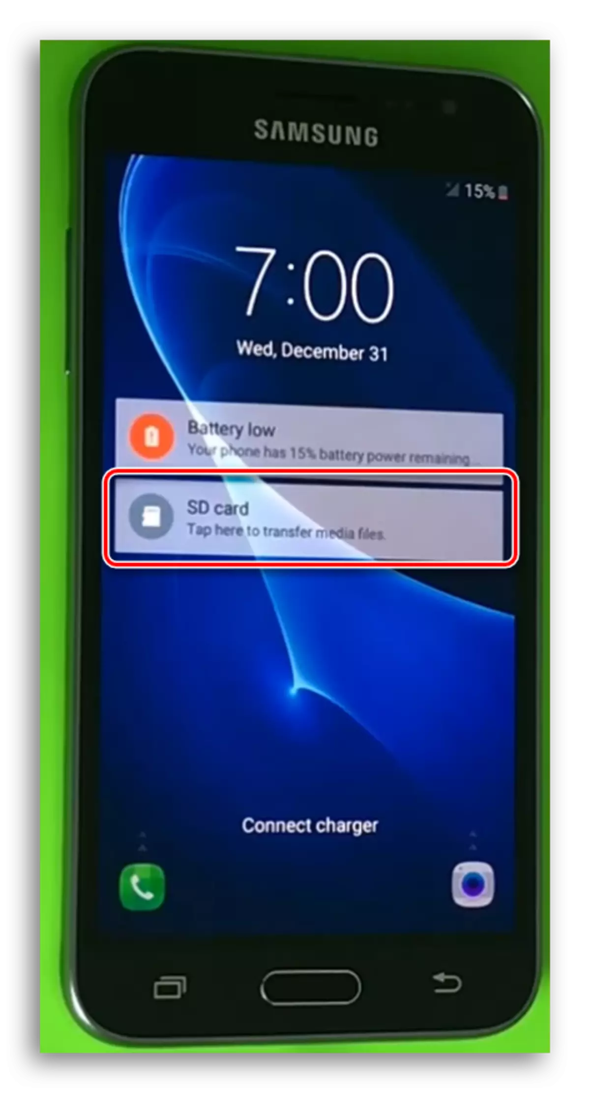 Poruka o instaliranoj memorijskoj kartici u Samsung Jay3