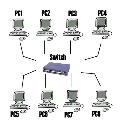 Lokalt nätverk via switch