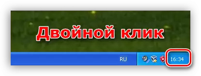 Pojdite na nastavitve parametrov datuma in časa v operacijskem sistemu Windows XP