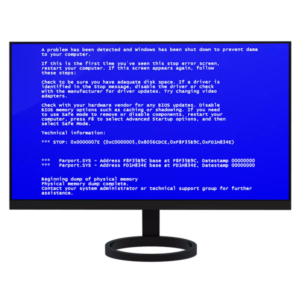 Компьютердегі көк экран: не істеу керек