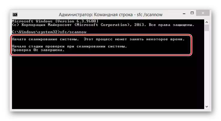 SFC сканнердах үйл явц 8 дахь Windows 8