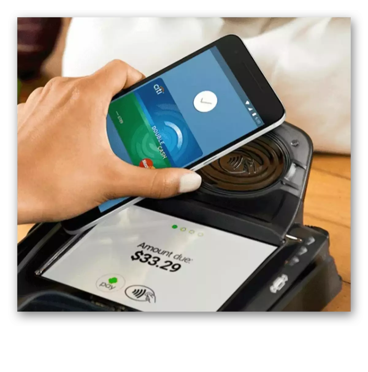 Proces płatności za pomocą Android-Pay