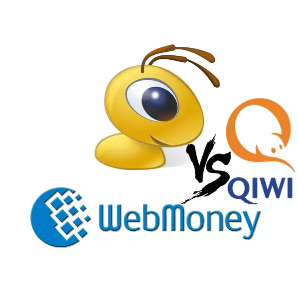 Qiwi utawa Webmoney: Apa sing luwih apik