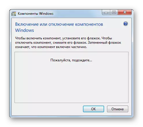 Andmete laadimine Windows 7-s Windowsi komponentide akna lubamiseks või keelamiseks