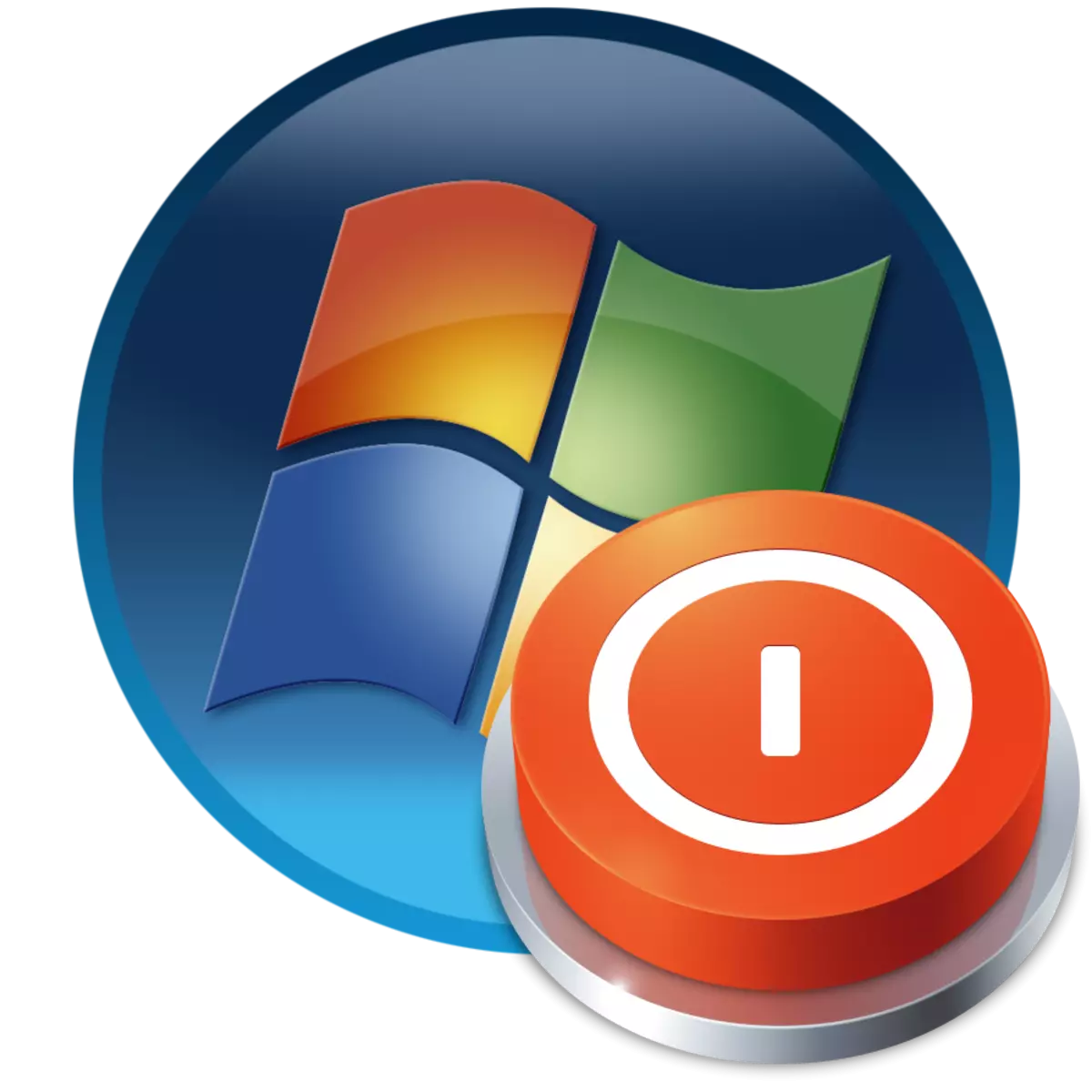 Teclyn i ddiffodd y cyfrifiadur ar Windows 7