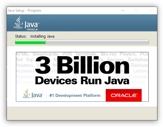 Java instalācijas process