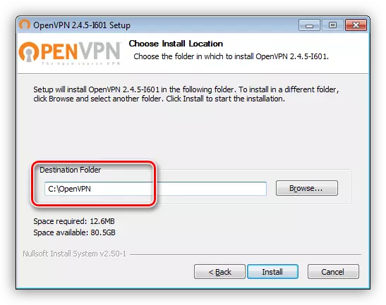 Misafidy toerana kapila mafy ho an'ny fametrahana OpenVPN