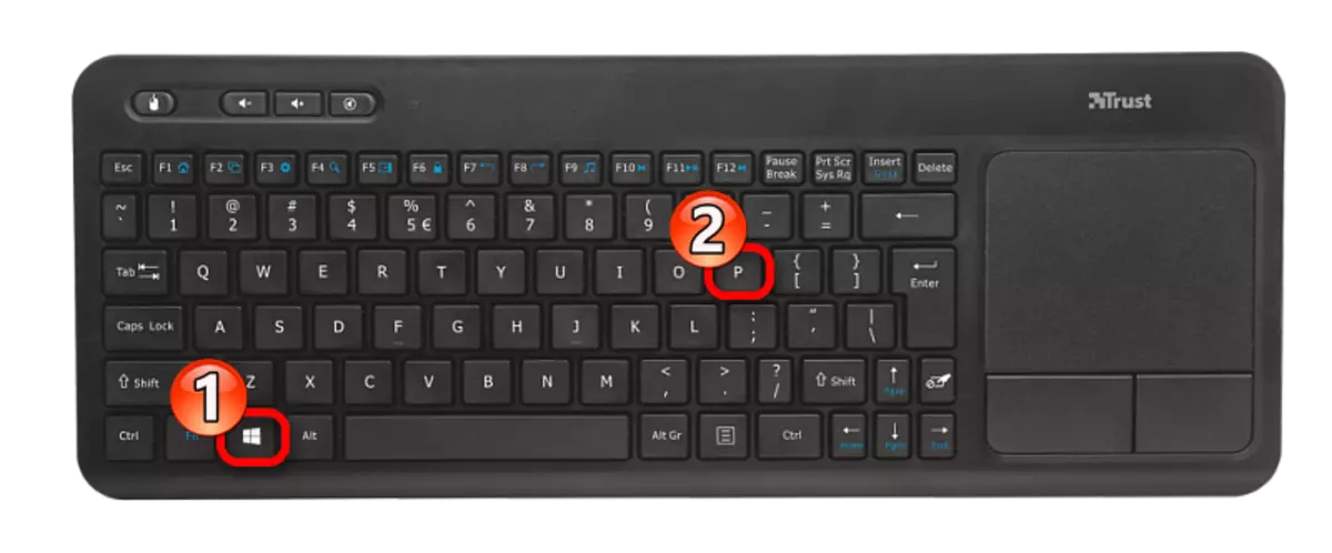 Apăsând o combinație specială pe o tastatură a computerului în sistemul de operare Windows 10