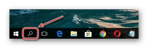Windows 10'daki görev çubuğundaki arama simgesi