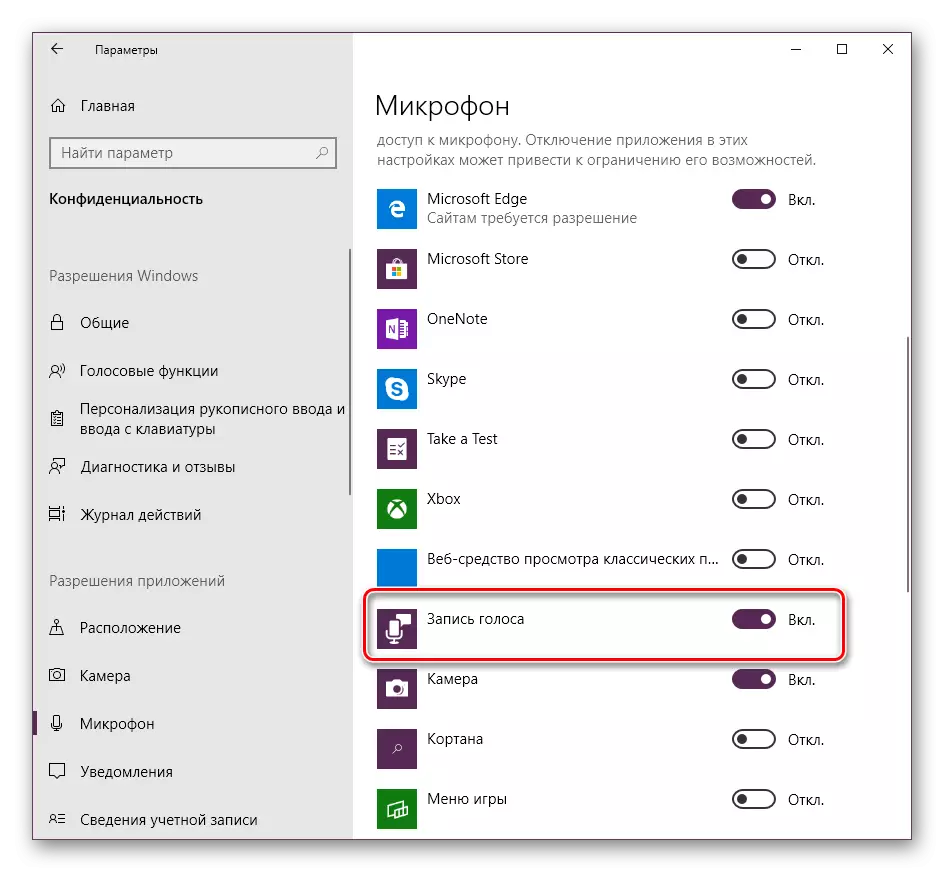 Ativar permissão de gravação de áudio para o microfone do Windows 10
