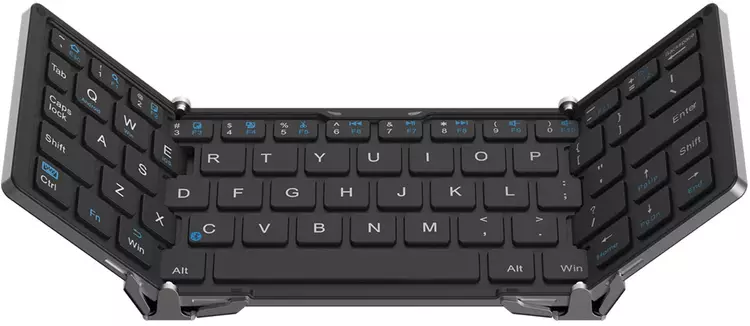 Exemplo do teclado plegado