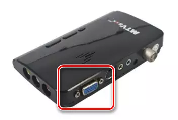 Conexión de un cable de video a una consola de televisión.