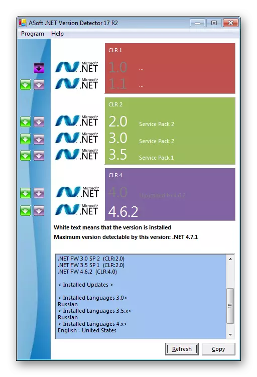 الإطار الرئيسي المرافق ASOFT NET صيغة DETECTOR