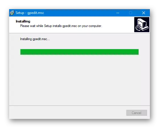 በ Windows 10 ውስጥ GPEDIT አካባቢ ቅንብር ሂደት